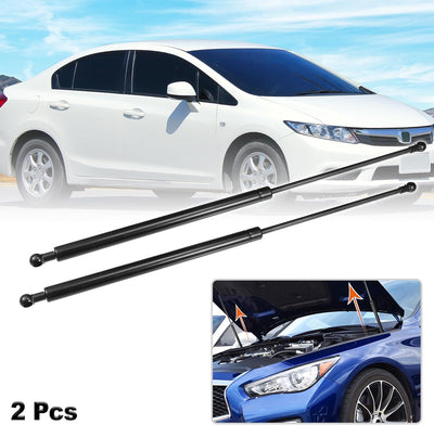 2 Pzas Soportes Capó Honda Civic 9 FB/FG 2011-16 Negro