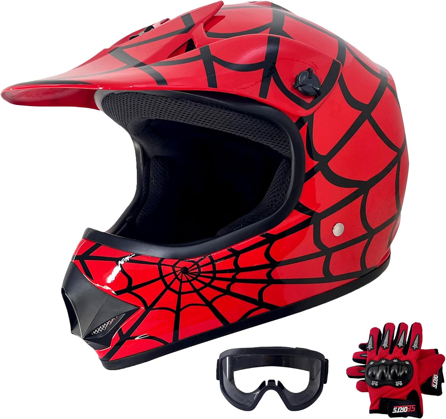 Casco ATV para niños y jóvenes aprobado DOT