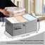 2 Cajas Almacenamiento 65L Tapas Transparentes Plegables