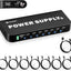 Fuente pedal guitarra recargable 4600 mAh 7 salidas CC 9 V USB 5 V negro