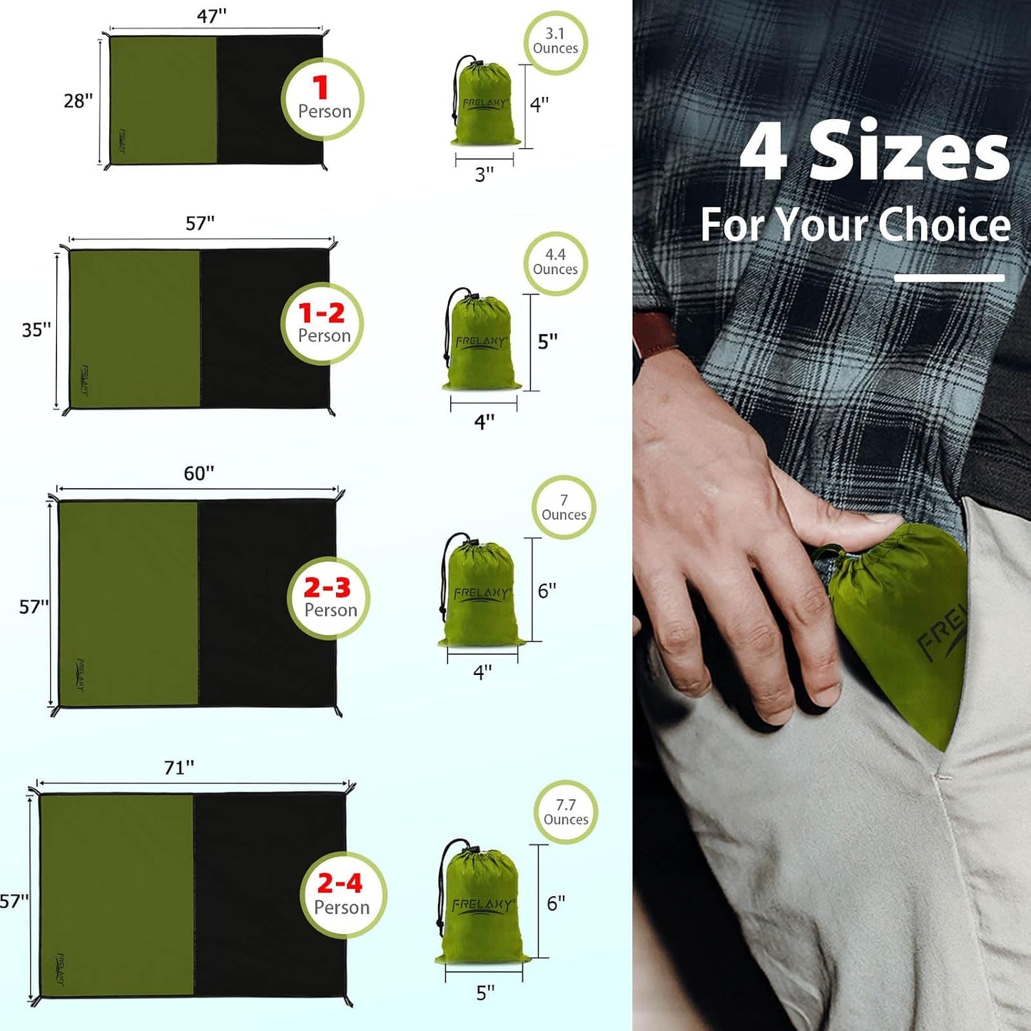 Manta picnic impermeable arena 28x