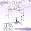 Mesa camping plegable aluminio ajustable lila niebla