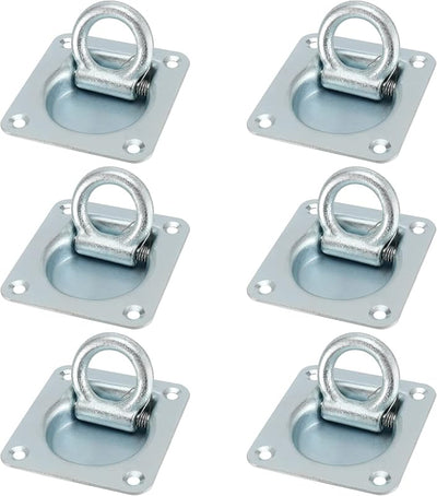 6 Anillos D Empotrados Acero Galvanizado 6000lb para Camión