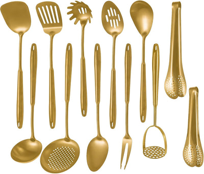 Set 12 Pzas Utensilios Acero Inox 304 Mate