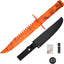 Cuchillo Bowie Rescate Espiga Camuflaje Rojo con Funda
