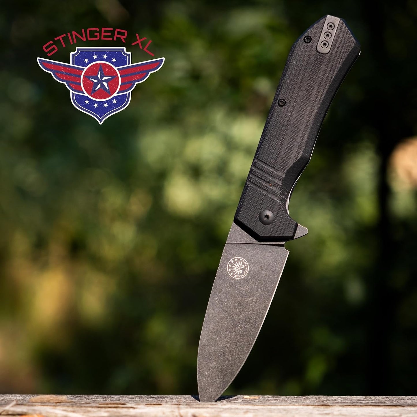 Cuchillo plegable STINGER XL acero G10 cerámica
