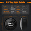Luces antiniebla LED 4.5pulg motocicleta Harley
