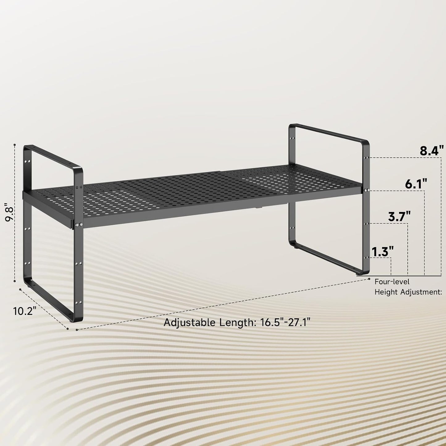 Organiz. estante expandible 10.2" ancho ajustable