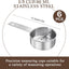 6 Tazas Medidoras Acero Inox 2.7fl oz para Cocina Hornear