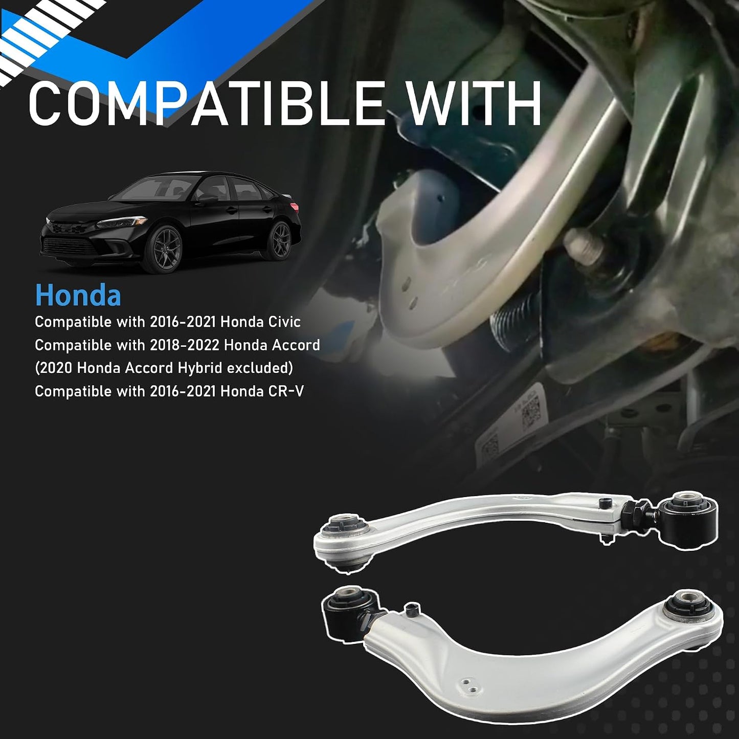 Kit brazos camber traseros aluminio ajustables Honda 16-22