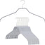 Percha antiderrap para ropa ancha set 10 plateado