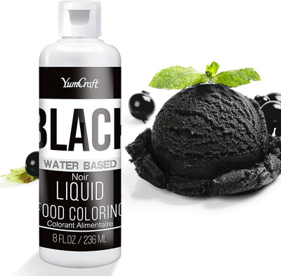 Colorante alimenticio líquido negro 8oz para fondant