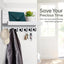Soporte llaves pared 7 ganchos resistentes organiz. cocina