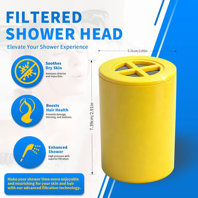 Filtro repuesto para ducha y purificación agua comp 4 pzas