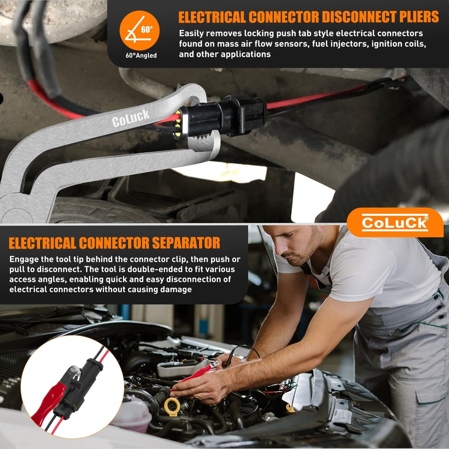 3 Pzas Alicates Desconexión Eléctrica Automotriz