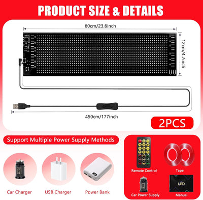 Luz ojos diablo LED para auto control app impermeable