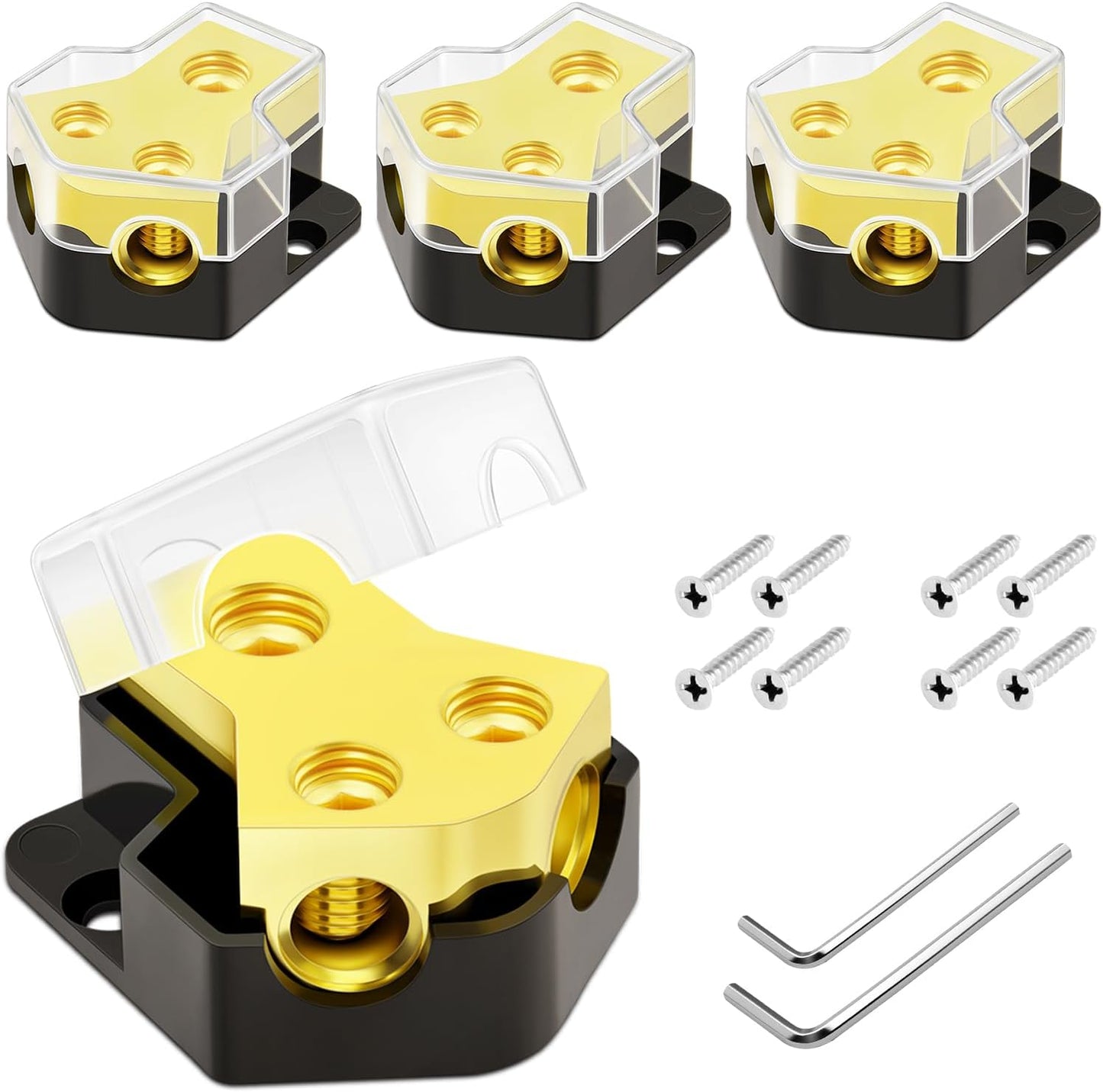 Bloque distribución 12V automóvil pack 4
