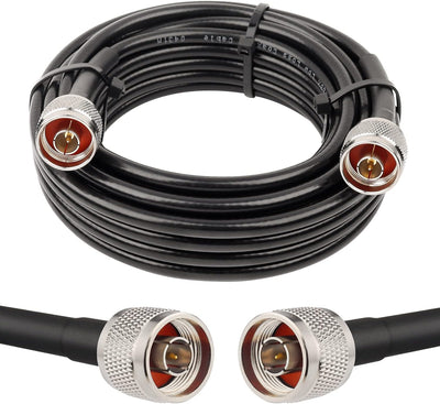 Cable N macho a macho 15ft cobre puro 50 ohm antena WiFi