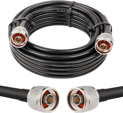 Cable N macho a macho 15ft cobre puro 50 ohm antena WiFi