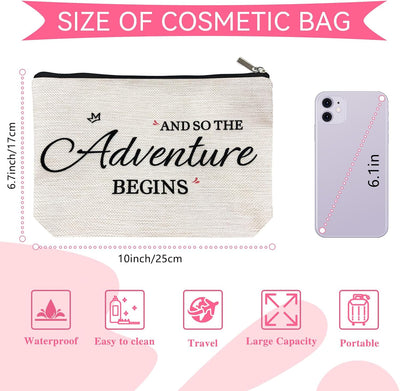 Bolsa maquillaje novia con cremallera beige