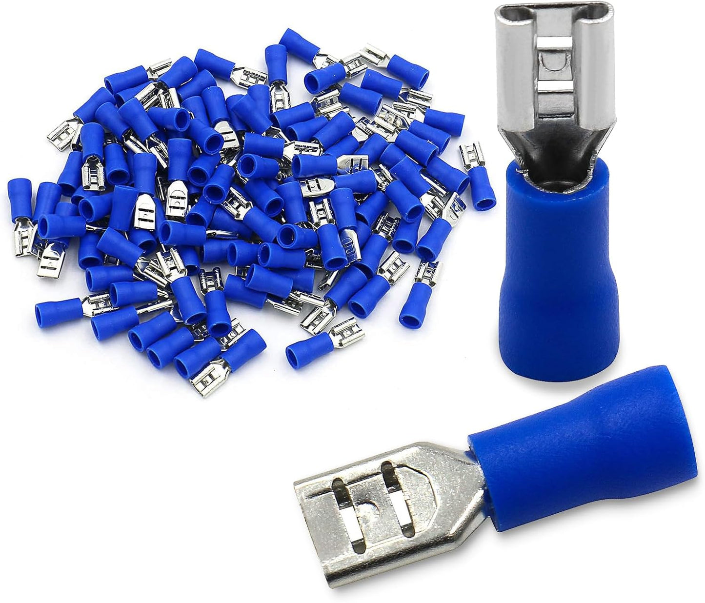200 Terminales Hembra 0.187pulg 16-14 AWG Azul