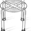 Soporte filtro agua 8x9pulg acero inox desmontable Berkey
