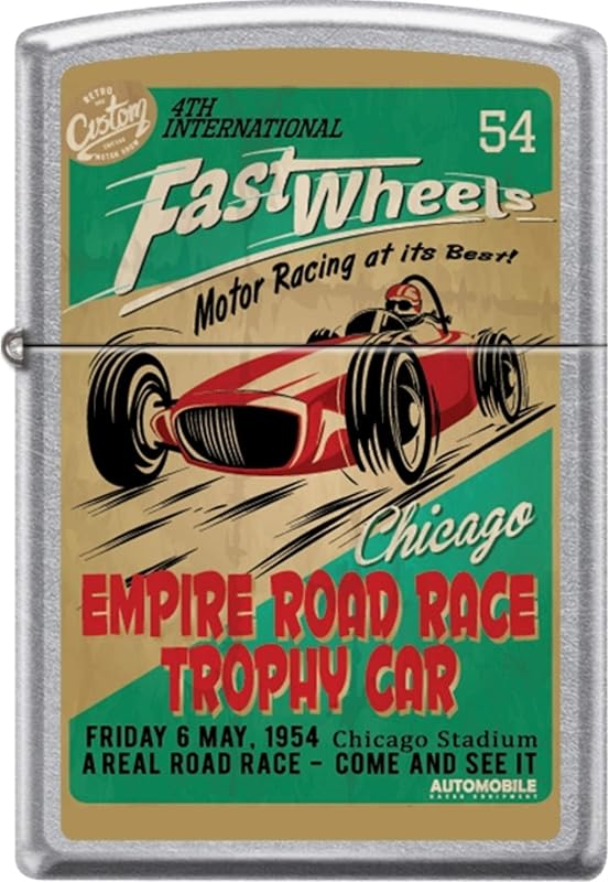 Encendedor coche carrera Chicago Empire Road Race cromado