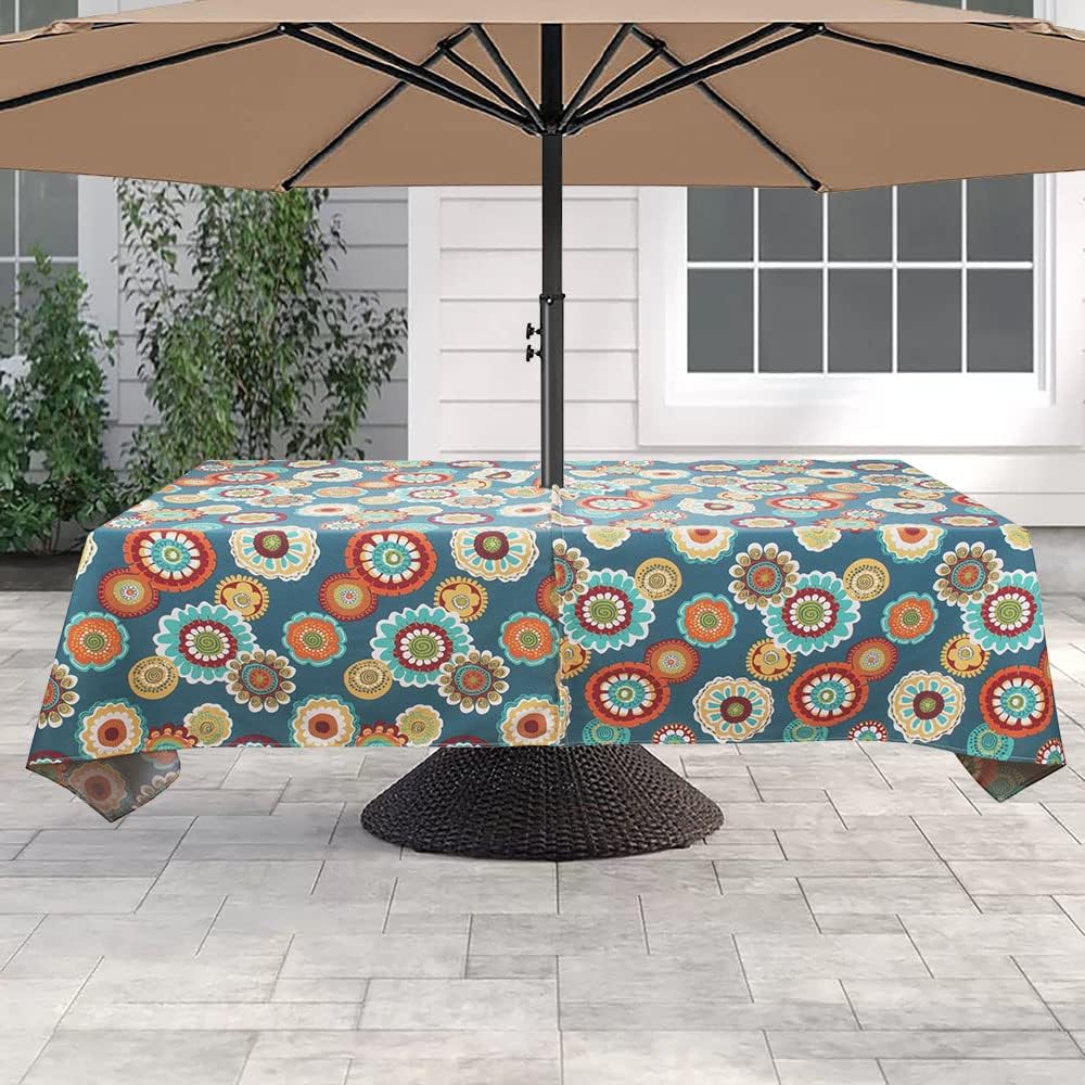 Mantel rectangular 60x84pulg con agujero y cremallera impermeable