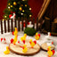 60 Pzas Mini Gallos Resina Decoración Jardín Hadal