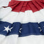 2 Banderas Plisadas EE.UU. 3x6ft Bordadas Estrellas Rayas Latón