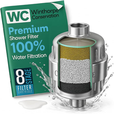 Filtro ducha suaviza agua elimina cloro y metales pesados