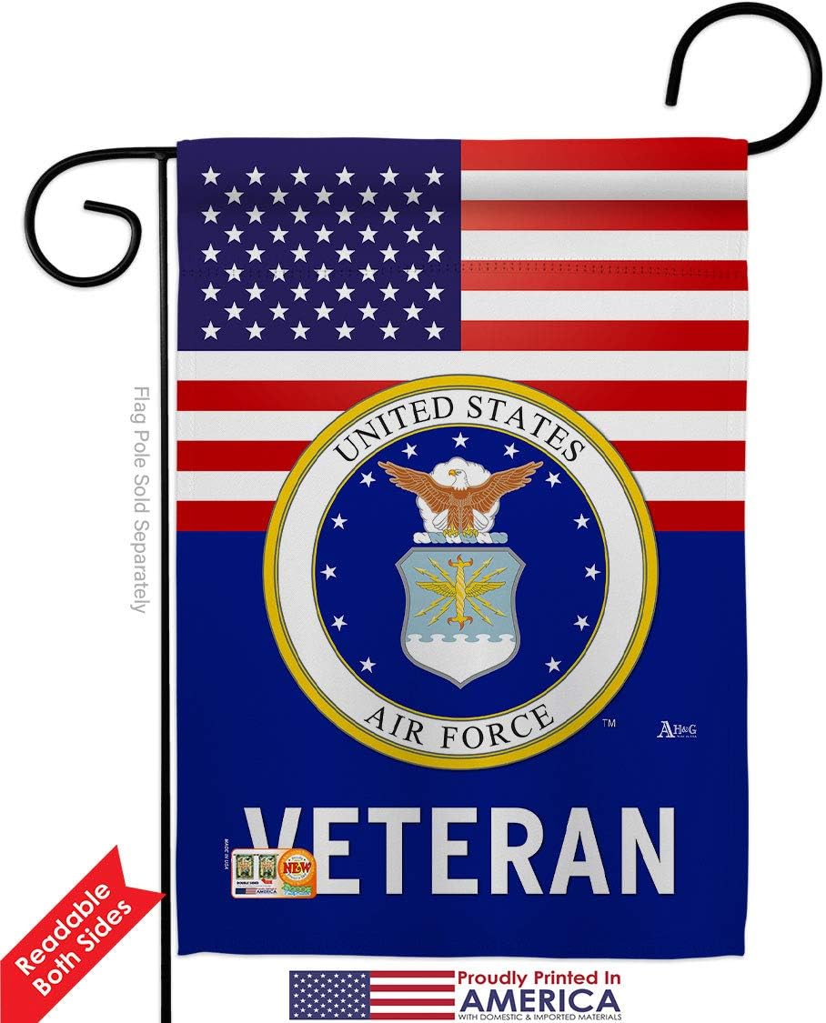 Bandera jardín veteranos Fuerza Aérea USA set 2