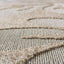 Alfombra rectangular 4x6ft beige y marrón claro
