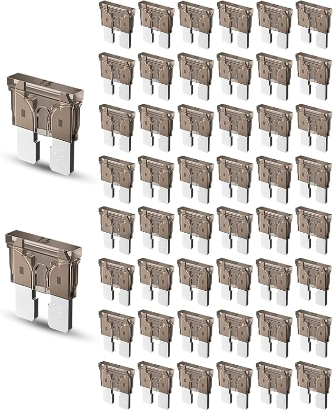 50 Pzas Fusibles 7.5A 32V para Auto RV Camión