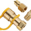 Kit adaptador conector rápido gas LP 3/8pulg parrilla