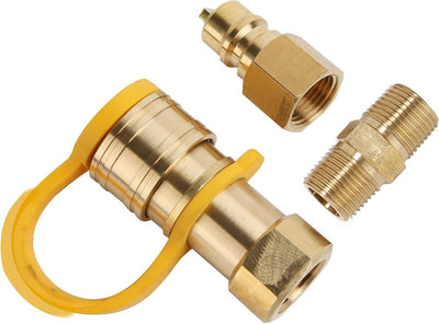 Kit adaptador conector rápido gas LP 3/8pulg parrilla