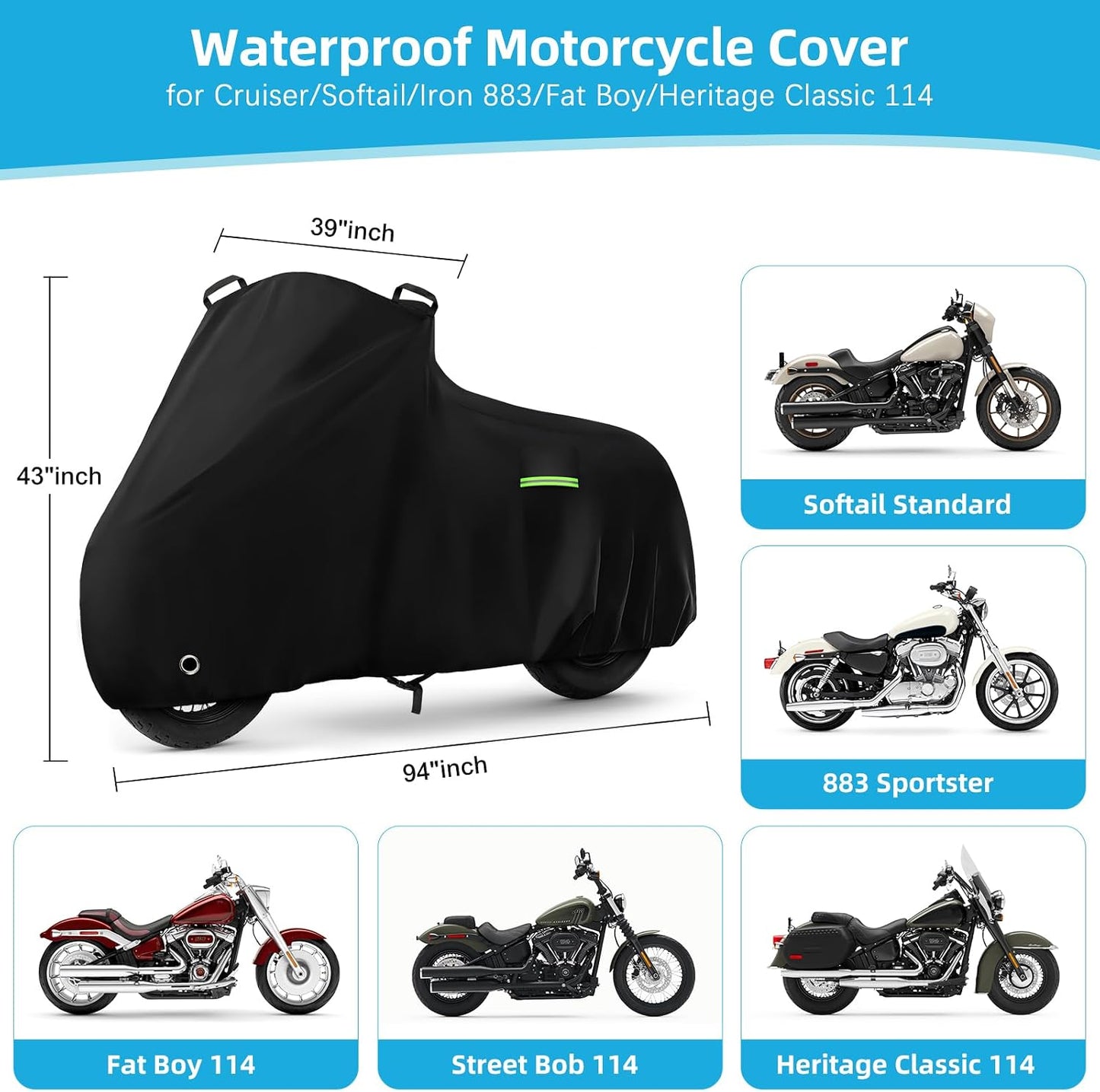 Funda impermeable motocicleta Iron 883 Heritage