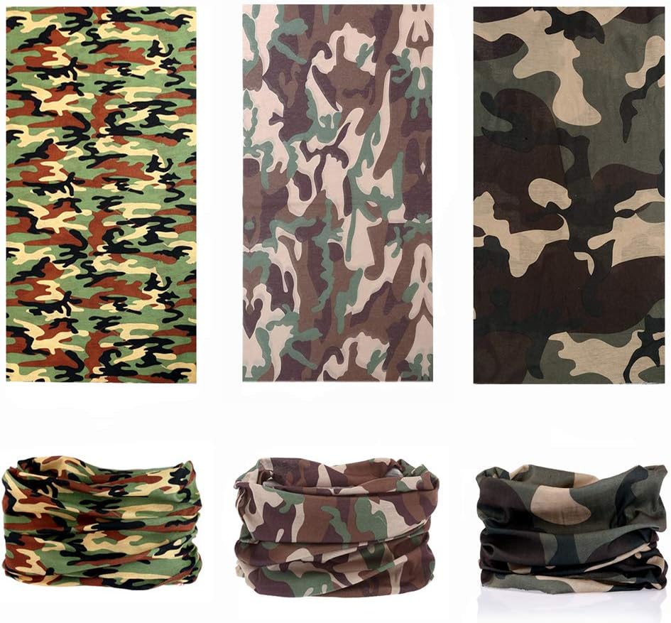 12 Uds Bandanas para la cabeza protector facial
