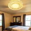 Candelabro cristal LED regulable sala dormitorio