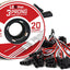 Arnés enchufe 3 clavijas rollo 6.5" 20 Uds