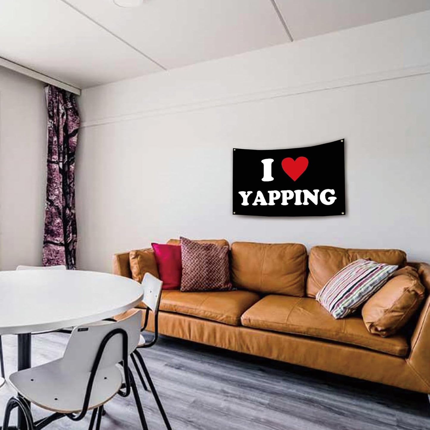 Bandera dormitorio universitario 3x5ft texto i love yapping