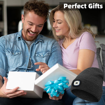 Gorro unisex LED con linterna USB regalo San Valentín