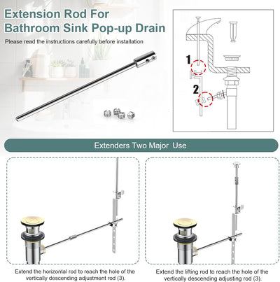 Convertidor barra drenaje baño extensor 6.64pulg