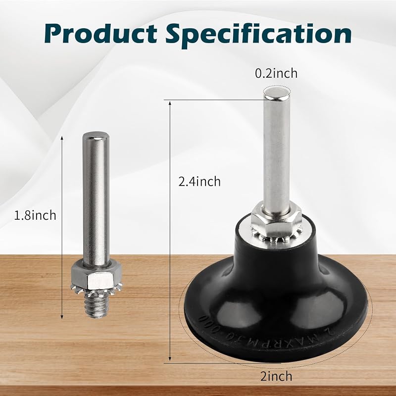 Soporte almohadilla disco cambio rápido para Roloc 2pulg