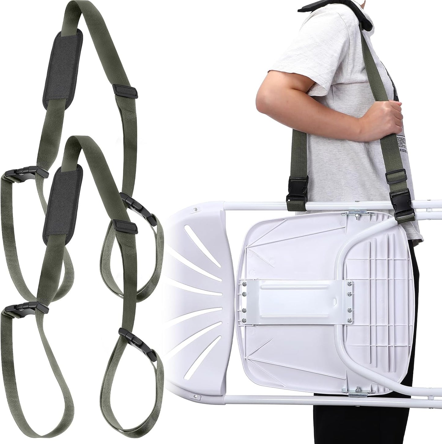 Correa ajustable para silla playa camping bicicleta plegable