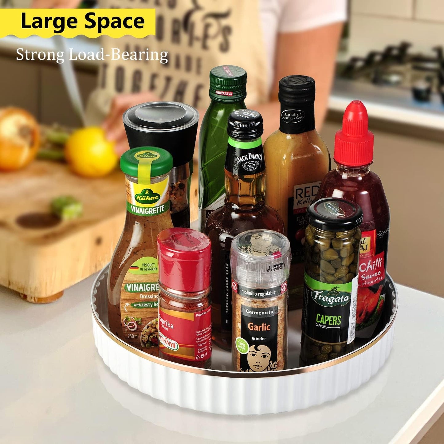 2 Organiz. Lazy Susan 10" para especias cocina
