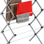 Estante secado ropa plegable metal 29x14.2x42.1pulg blanco gris