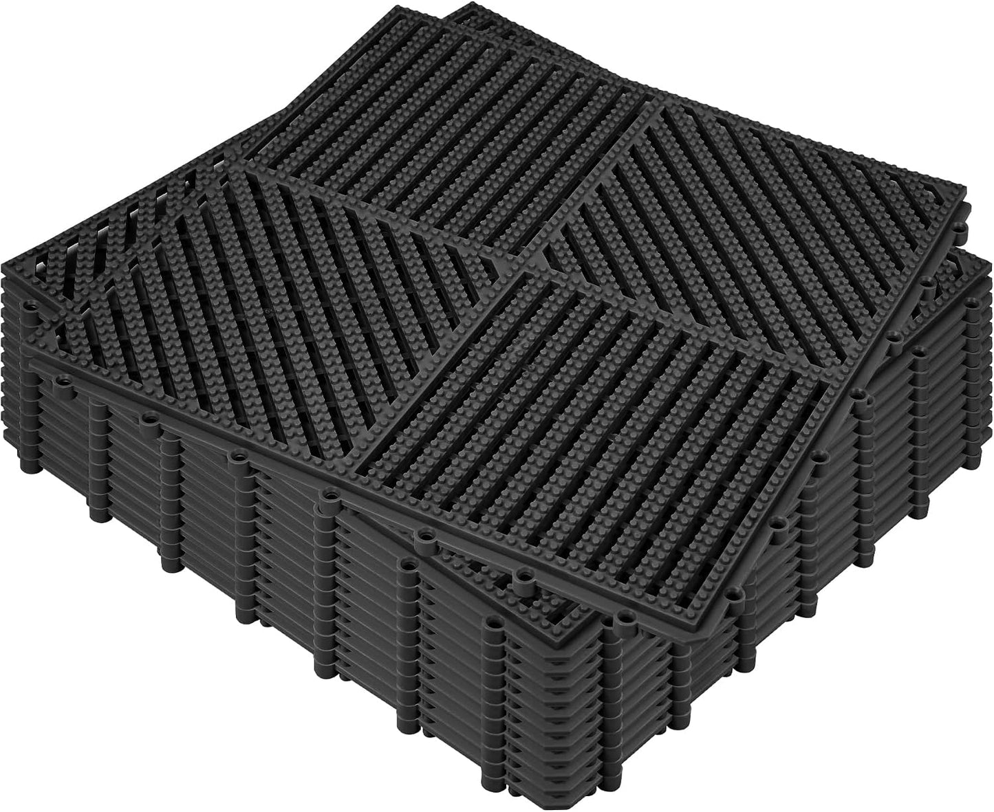 Cojín modular goma con agujeros drenaje terraza
