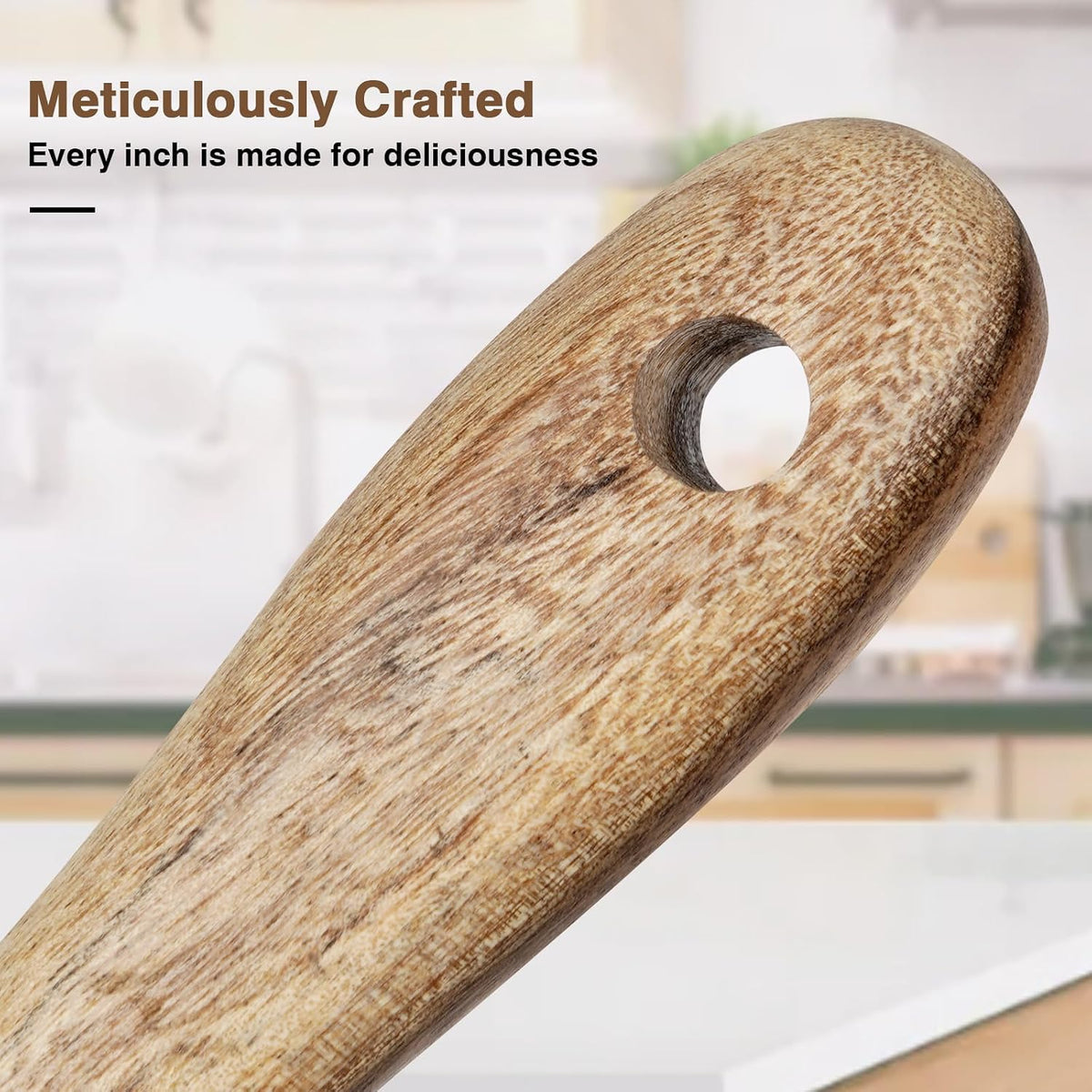 Spurtle madera para masa madre cocinar untar