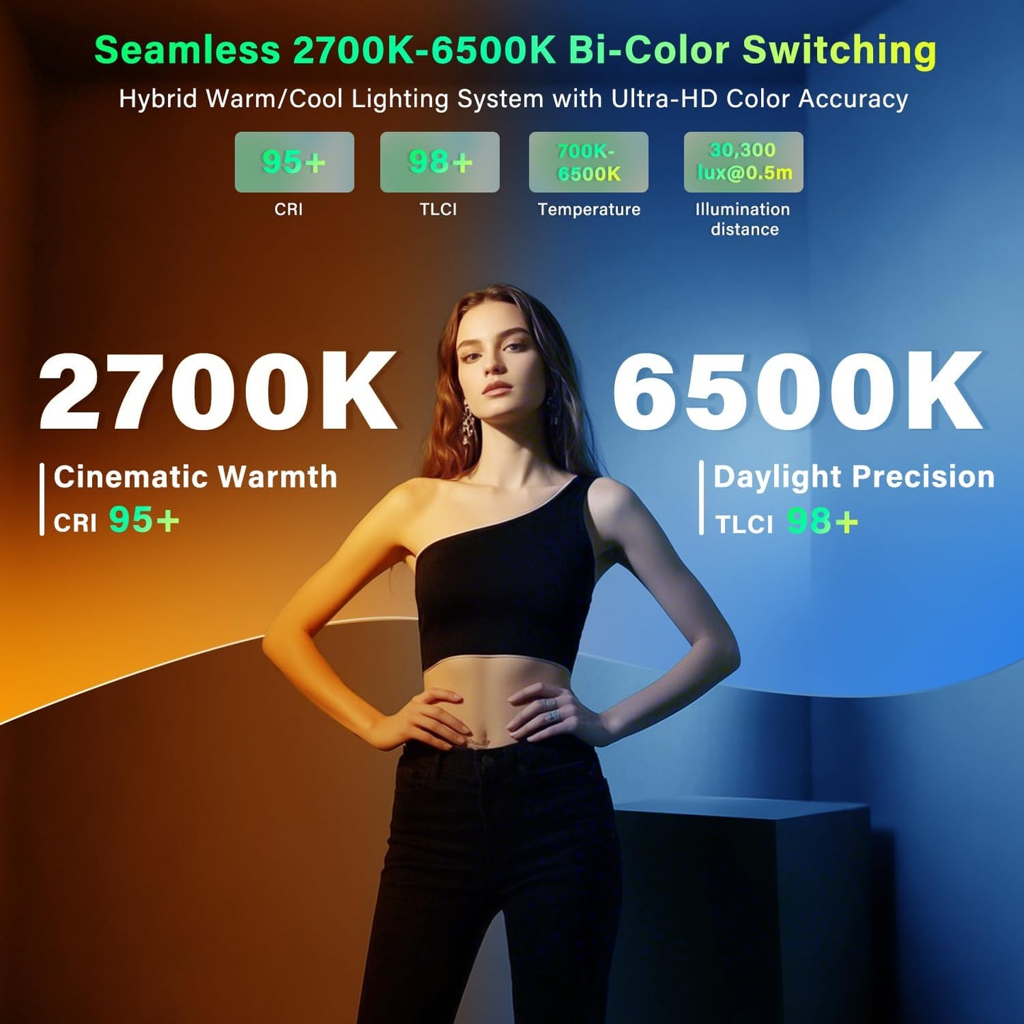 Luz LED flexible bicolor estudio video
